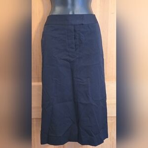 Anne Klein Black Button-Up Skirt Office Business Casual Professional Size 8